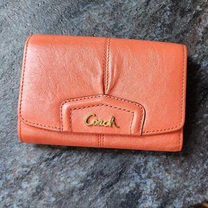 COACH Ashley Coral Bifold Wallet